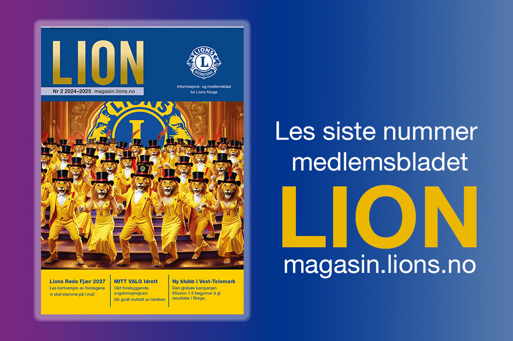 Les siste nummer av medlemsbladet LION